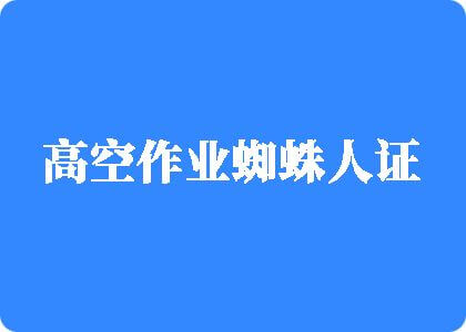 操屌屌的网站高空作业蜘蛛人证